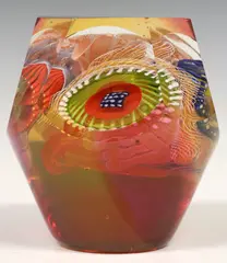 Wes Hunting, Color Tint Optical, Contemporary studio art glass sculpture