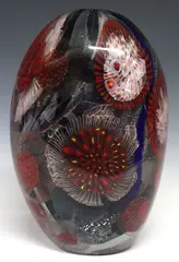 Eric Rubinstein, Eric Rubinstein (American, Contemporary studio art glass seascape vase