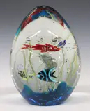 Elio Raffaeli, Elio Raffaeli (Italian, Large Murano art glass fish aquarium sculpture