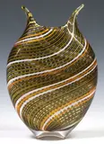 David Patchen, David Patchen (American, Contemporary studio art glass 'Foglio' vase