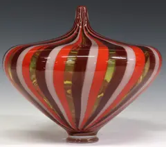 David Patchen, David Patchen (American, Contemporary studio art glass 'Parabola' vase