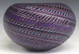 Layne Rowe, Woven, Contemporary studio art glass vase