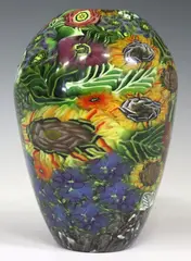 Martie Negri, attributed to Martie Negri (American, Contemporary studio art glass vase