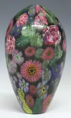 Martie Negri, attributed to Martie Negri (American, Contemporary studio art glass vase