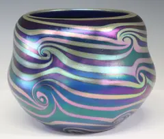 Charles Lotton, Charles Lotton (American, Contemporary studio art glass vase