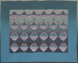 Signe Bergman, Baskets, Amish, 1875-, 1900, serigraph in colors on paper