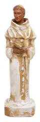 Gemma Blanche Traversi, Saint Francis of Assisi, Glazed ceramic sculpture