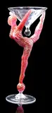 Catherine Benoit, Dancer on a Ball, Contemporary studio art glass sculpture