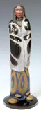 Bill Glass Jr., Cherokee Maiden, Glazed ceramic stoneware sculpture