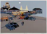 Jon Legere, The Pier, Silkscreen on paper
