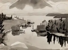 James Fitzgerald, Modesty Cove, Stillness, Ink and pencil on paper