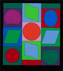 Victor Vasarely, Fundamental, Serigraph