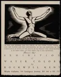 Rockwell Kent, Supplication (Notice of Exhibition), c. 1934, Wood engraving