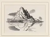 Rockwell Kent, Native Island, from Herman Melville's Moby Dick (1930), Wood engraving on paper