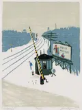Jon Legere, Woodfords, 1985, Silkscreen on paper