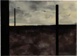 Dark Planes by Dozier Bell, 1986, Acrylic and collage on paper, offered Apr 2026