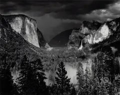 Ansel Adams, "Thunderstorm" Yosemite Valley, 1949, Gelatin silver print