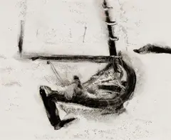 William Thon, At Sea, Ink on paper