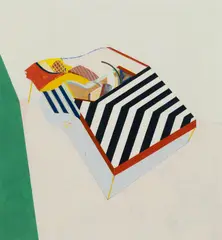 Frederick Lynch, Abstract Piano, Tempura on paper