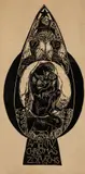 William Zorach, A Merry Christmas from the Zorachs, 1924, Woodblock print