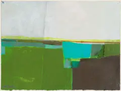 William McCartin, Green Abstraction, Mixed media
