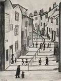 L. S. Lowry, Crowther Street, Stockport, Pencil on paper