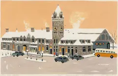 4PM, Union Station by Jon Legere, 1978, Silkscreen with hand retouching on paper, sold Apr 2026