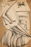 Yun Gee, Walking Figure