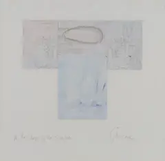 Harold Garde, In the Shape of the Kimono, Strappo on paper
