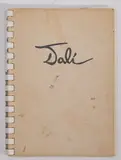 Salvador Dalí, Catalog of Works by Salvador Dali, 1956, with Sketch and Inscription, Bound book with ink illustrations