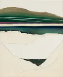 George F Kunkel, First Snow, Acrylic and paper collage