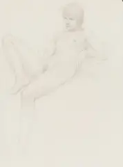 William H. Bailey, Reclining Nude, 1972, Pencil on paper