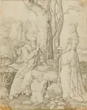 Lucas van Leyden, Temptation of Saint Anthony, Engraving