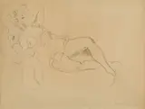 Walt Kuhn, Drawing for 'Americana', Pencil on paper