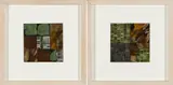 Noriko Sakanishi, Two Works, Acrylic and graphite collage