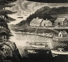 Carroll Thayer Berry, A Home Down East, Woodcut