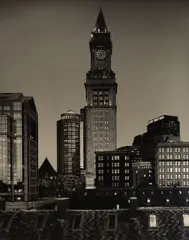 Customs House by Tom Baril, 2001, Gelatin silver print, laid to paper, sold Aug 2023