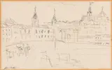 Jean Dufy, Cordoba, Ballpoint pen and fountain pen on paper