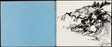 Elena Jahn, Sketchbook with Eight Drawings, Likely Monhegan, 1960-1961, Brush and ink on paper, in spiral bound book