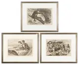 Winslow Homer, Three Works, Wood engraving published in Harper's Weekly