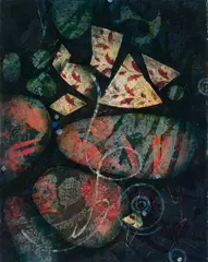 Lakestone Series #3 by Alice Spencer, 2007, Monoprint, offered May 2023