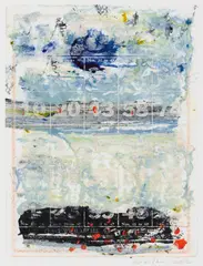 John Walker, Pearl Lake, 2012, Mixed media on paper