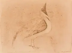 Lone Bird by Morris Graves, Ink on paper, offered Apr 2023