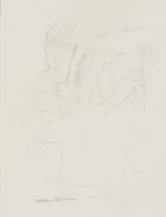 Seated Figure by William Zorach, Pencil on paper, offered Apr 2023