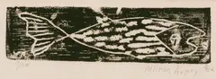 Fish by Milton Avery, 1952, Woodblock print on paper, offered Apr 2023