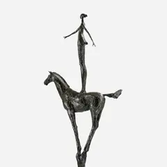 Tom Corbin, Horse and Rider, 2004, Patinated bronze