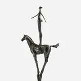 Tom Corbin, Horse and Rider, 2004, Patinated bronze