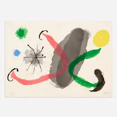 Joan Miró, Le Lezard Aux Plumes D'or, 1967, Color lithograph