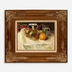 Todd Matson, Still Life with Oranges, 1983, Oil on Masonite