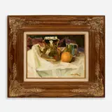 Todd Matson, Still Life with Oranges, 1983, Oil on Masonite